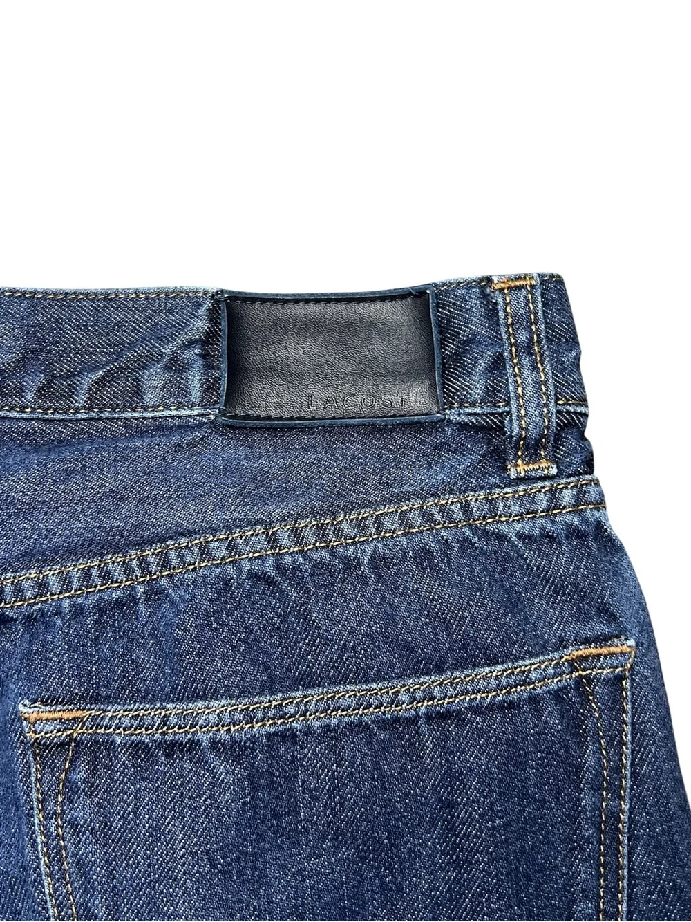 Lacoste Denim Regular Straight Leg Dark Mid Rise Casual Jeans Men Size 32X28